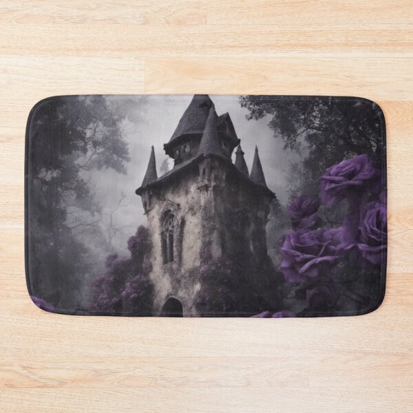 Item preview, Haunted Castle Surrounded by Purple Roses designed and sold by WearWolfDesigns.
