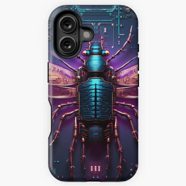 Item preview, Knolling Robotic Beetle Illustration: A Creative and Modern Design designed and sold by cyberpunkworld.