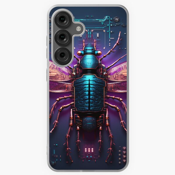 Item preview, Knolling Robotic Beetle Illustration: A Creative and Modern Design designed and sold by cyberpunkworld.