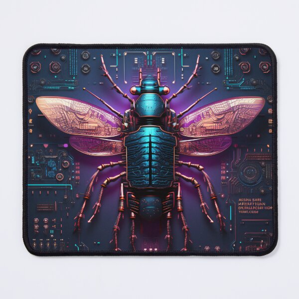 Item preview, Knolling Robotic Beetle Illustration: A Creative and Modern Design designed and sold by cyberpunkworld.