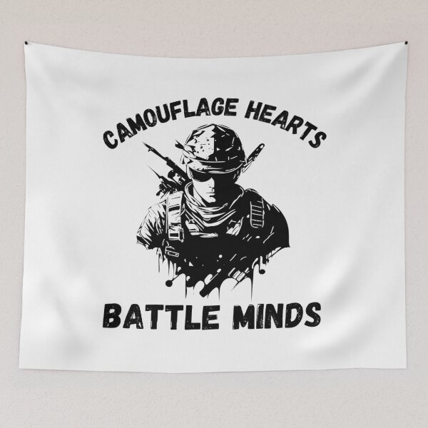 Item preview, Camouflage Hearts, Battle Minds designed and sold by MaciekCz.