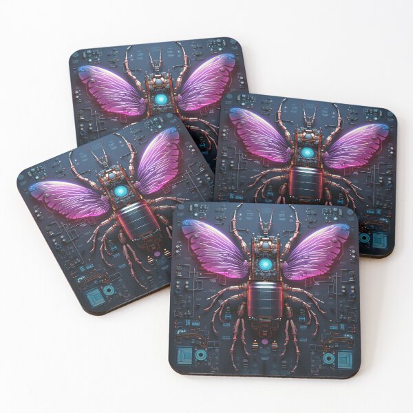 Item preview, Cyberpunk Beetle Illustration: A Sleek and Futuristic Design designed and sold by cyberpunkworld.