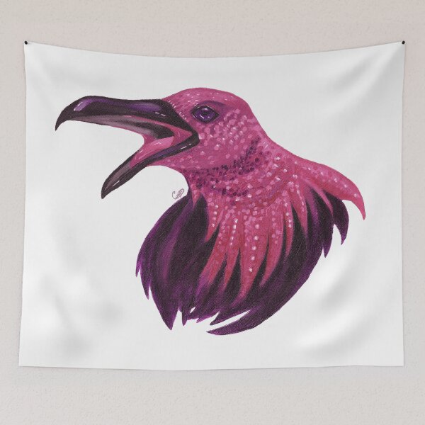 Item preview, Raven in Pink designed and sold by sweetunkindness.