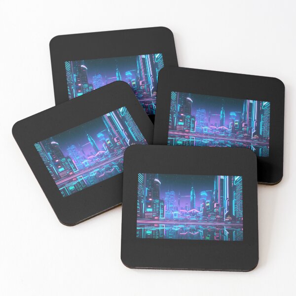 Item preview, Neon Circuit Board City designed and sold by CHOL-eBuCKMAN.