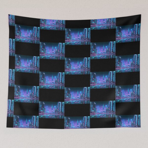 Item preview, Neon Circuit Board City designed and sold by CHOL-eBuCKMAN.