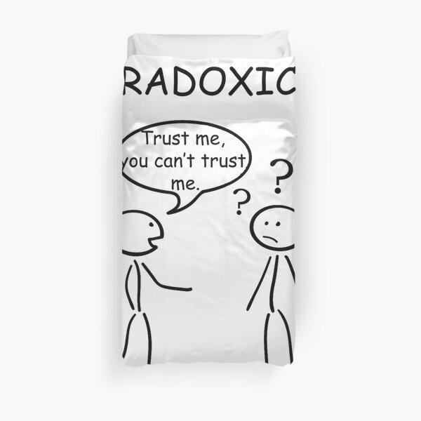 Stickman Paradox Duvet Cover