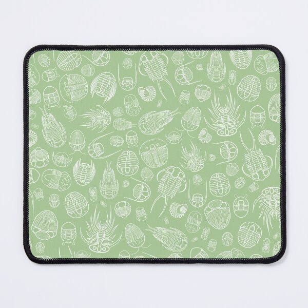Item preview, Trilobite Pattern (square, white & light green) designed and sold by EmiliaMoscovich.