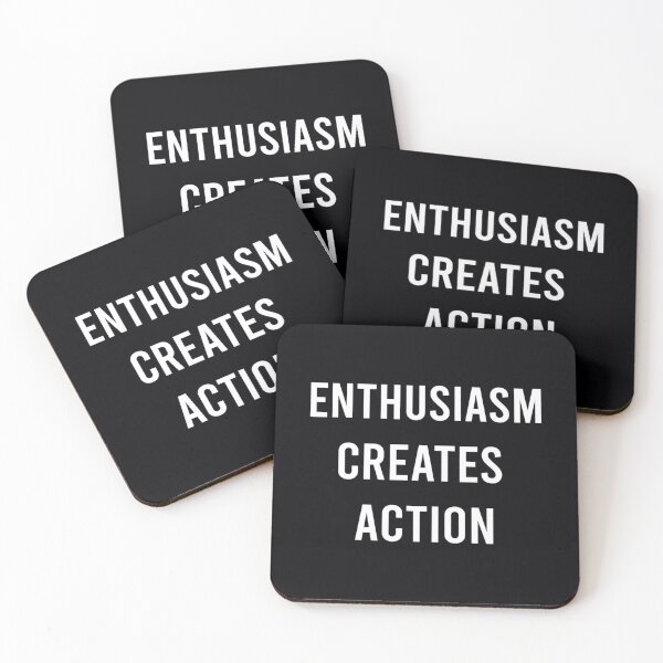 Item preview, ENTHUSIASM CREATES ACTION 	 designed and sold by cpkgftopvr99.