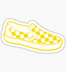Yellow Checkered Van Sticker