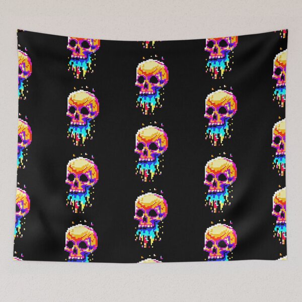 Item preview, Rainbow barfing skull designed and sold by ColderDesignLab.