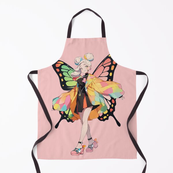 Item preview, Anime Butterfly Girl in Mini Skirt & Technicolour Jacket designed and sold by sμ (smew).
