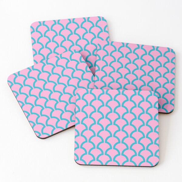 Item preview, Mushroom Fan Pattern Pink and Blue designed and sold by tonymagnerart.