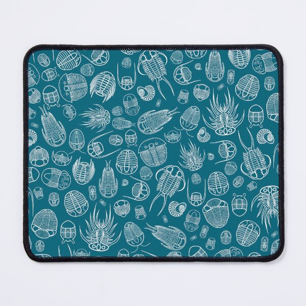 Item preview, Trilobite Pattern (square, white & blue) designed and sold by EmiliaMoscovich.