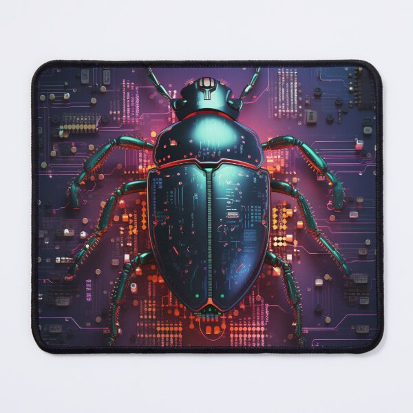 Item preview, Cyberpunk Robotic Beetle Illustration: A Mechanical and Metallic Design for Fans of Science Fiction designed and sold by cyberpunkworld.