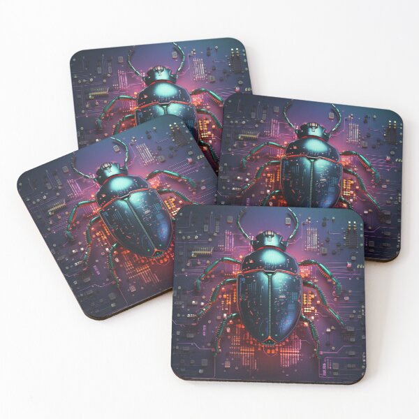 Item preview, Cyberpunk Robotic Beetle Illustration: A Mechanical and Metallic Design for Fans of Science Fiction designed and sold by cyberpunkworld.