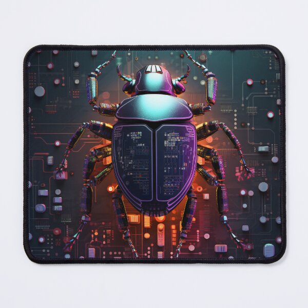 Item preview, Minimalistic Robotic Beetle Illustration: A Simple and Clean Design for Fans of Modern Art designed and sold by cyberpunkworld.
