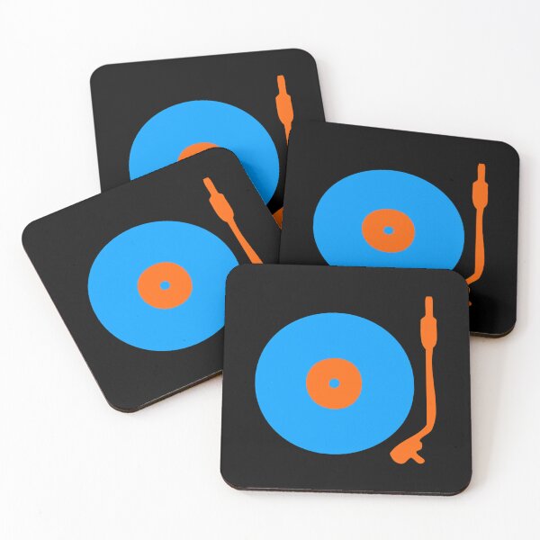 Artikelvorschau, Blau-orangefarbener Vinyl-Plattenspieler entworfen und verkauft von qeepsbqxr75.