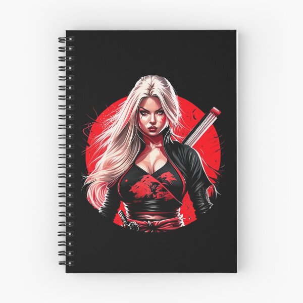 Artikelvorschau, Red Ninja Babe Anime Art Supermodel Dojo Beauty Style Japanisch Amerikanisch entworfen und verkauft von SemARTDesign.