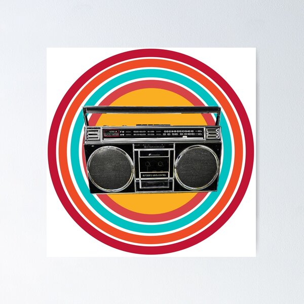Item preview, Jam Box, Ghetto Blaster, Boombox, Vintage Radio, Retro Cassette Player designed and sold by BubbaCommerce.