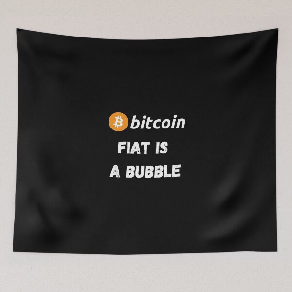 Item preview, Bitcoin - Fiat Is A Bubble Design designed and sold by RektRepublic.
