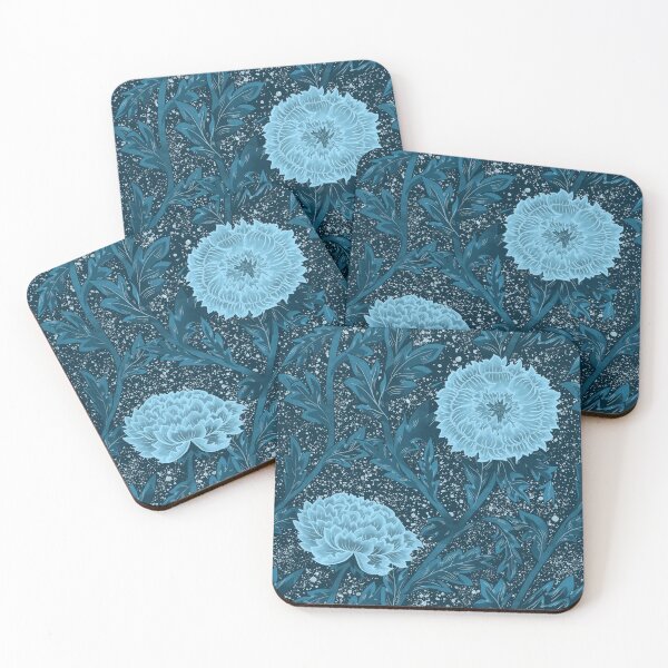 Item preview, The Big Chrysanthemums - Blue designed and sold by Motifany.