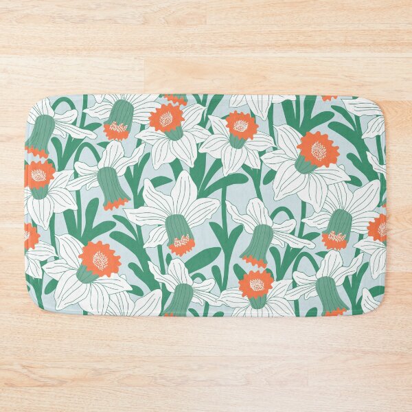 Item preview, Daffodils White and Green designed and sold by Insvy Design Studio.