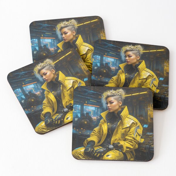 Item preview, Future Girl in Yellows - Cyber City scene designed and sold by Delerat7.