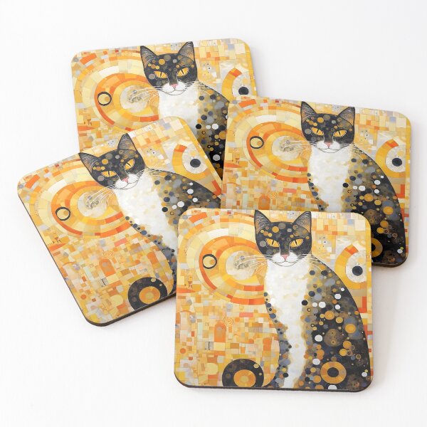 Item preview, Gustav Klimt Cat Style designed and sold by Yana Grech.