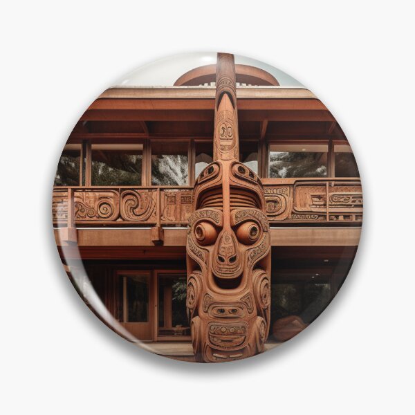 Item preview, "The Tiki Sentinel: Imposing Monumentality in Maori Art Style" designed and sold by WhiteWolfe0127.