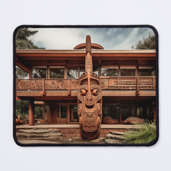 Item preview, "The Tiki Sentinel: Imposing Monumentality in Maori Art Style" designed and sold by WhiteWolfe0127.