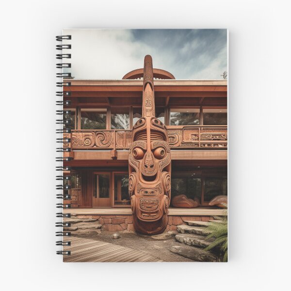 Item preview, "The Tiki Sentinel: Imposing Monumentality in Maori Art Style" designed and sold by WhiteWolfe0127.