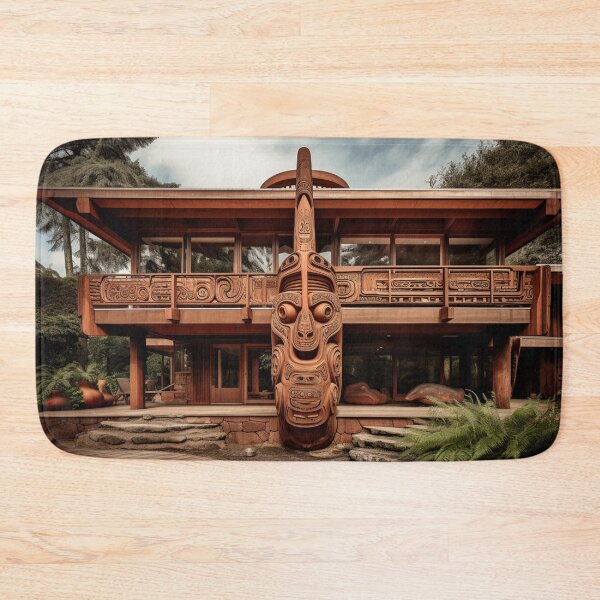 Item preview, "The Tiki Sentinel: Imposing Monumentality in Maori Art Style" designed and sold by WhiteWolfe0127.