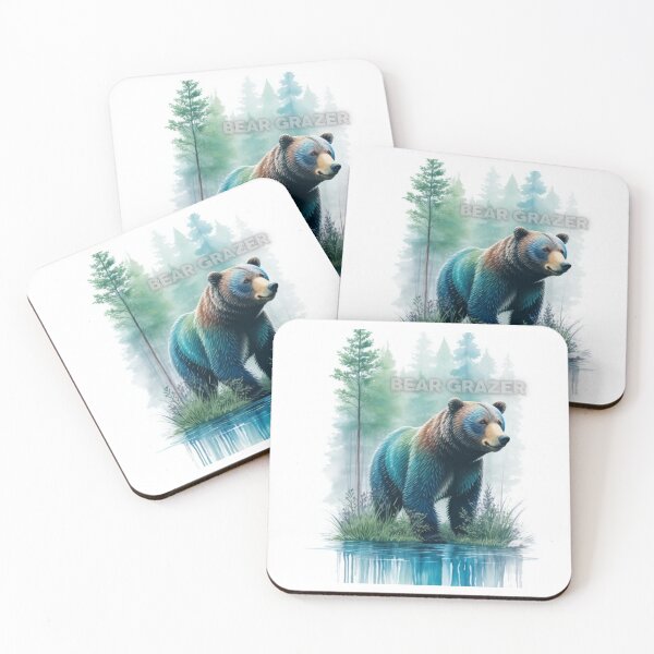 Item preview, Water colour Bear Grazer Forest T shirt  designed and sold by PodXDesigns.