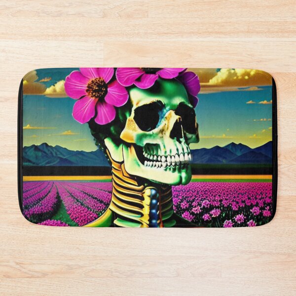 Item preview, Trippy Dreams - Death Flowers Psychedelic Skeleton Art 30 designed and sold by Benito Del Ray.
