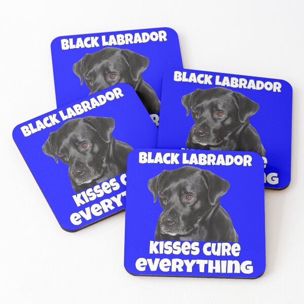 Artikelvorschau, Schwarzer Labrador Retriever-Hundebesitzer. Schwarze Labrador-Küsse heilen alles entworfen und verkauft von fantasticdesign.
