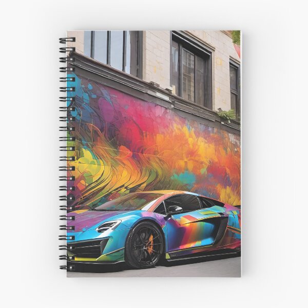 Item preview, Fast Car in Rainbow Colors - Cyber City Scene designed and sold by Delerat7.