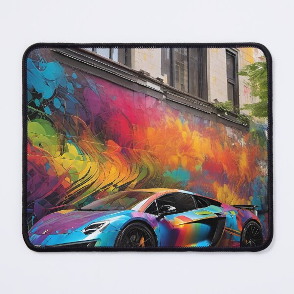 Item preview, Fast Car in Rainbow Colors - Cyber City Scene designed and sold by Delerat7.