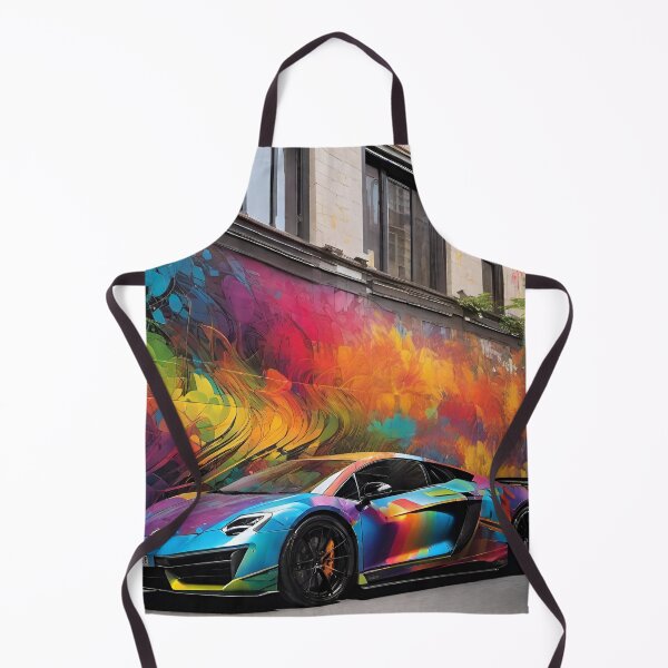Item preview, Fast Car in Rainbow Colors - Cyber City Scene designed and sold by Delerat7.