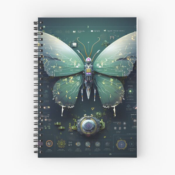 Item preview, Knolling Style Butterfly Illustration: A Creative and Thought-Provoking Design for Fans of Art designed and sold by cyberpunkworld.