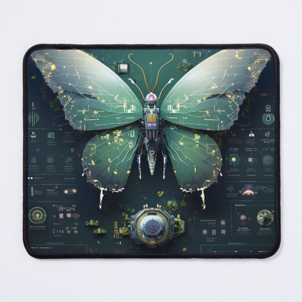 Item preview, Knolling Style Butterfly Illustration: A Creative and Thought-Provoking Design for Fans of Art designed and sold by cyberpunkworld.