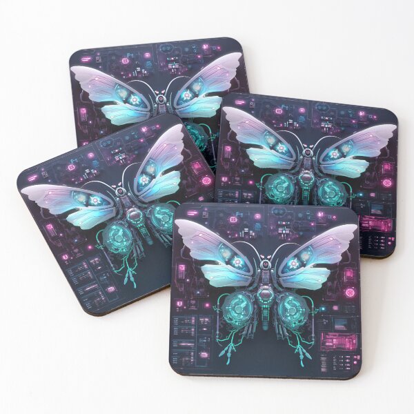 Item preview, Stylish Knolling Style Butterfly Illustration: A Fashionable and Trendy Design for Fans of Cyberpunk designed and sold by cyberpunkworld.