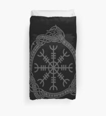 Aegishjalmur- Viking Helm of Awe and Terror Duvet Cover