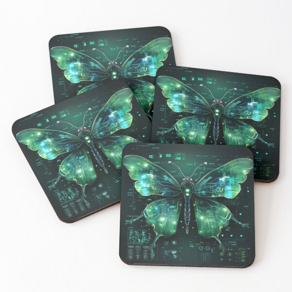 Item preview, Lovecraftian Knolling Style Butterfly Illustration: A Monstrous and Terrifying Design for Fans of Horror designed and sold by cyberpunkworld.