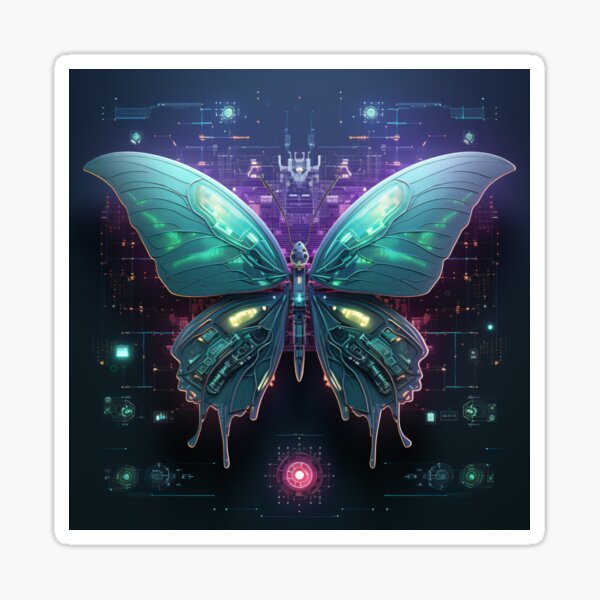 Item preview, Horror Knolling Style Butterfly Illustration: A Scary and Terrifying Design for Fans of Aliens designed and sold by cyberpunkworld.
