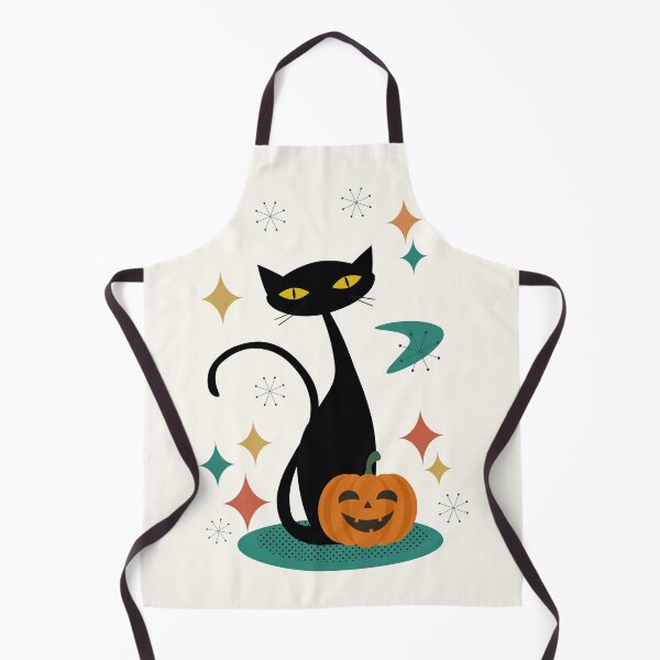Item preview, Retro Mid Century Atomic Age Halloween Black Cat designed and sold by trdstudio.