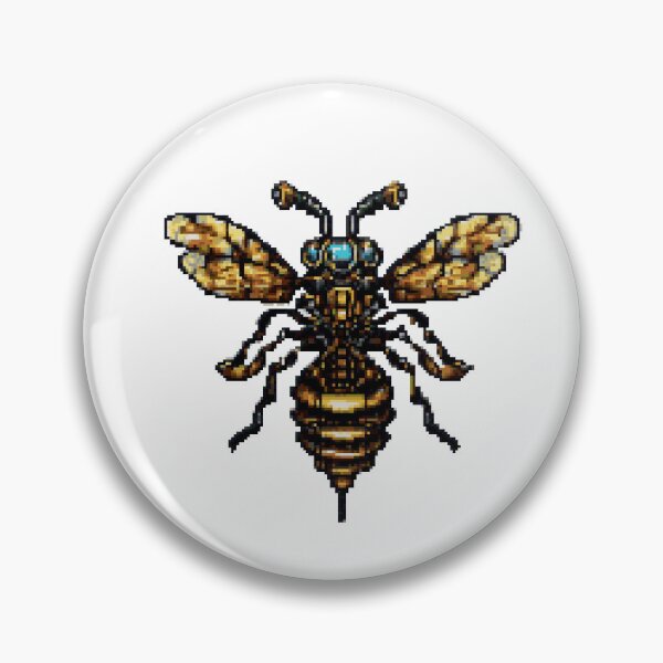 Item preview, Steampunk Wasp Pixel Art designed and sold by TrixieePixels.