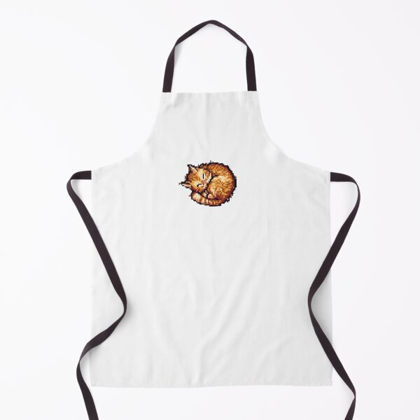 Item preview, Cute Curled up Sleepy Kitty Cat Pixel Art designed and sold by TrixieePixels.