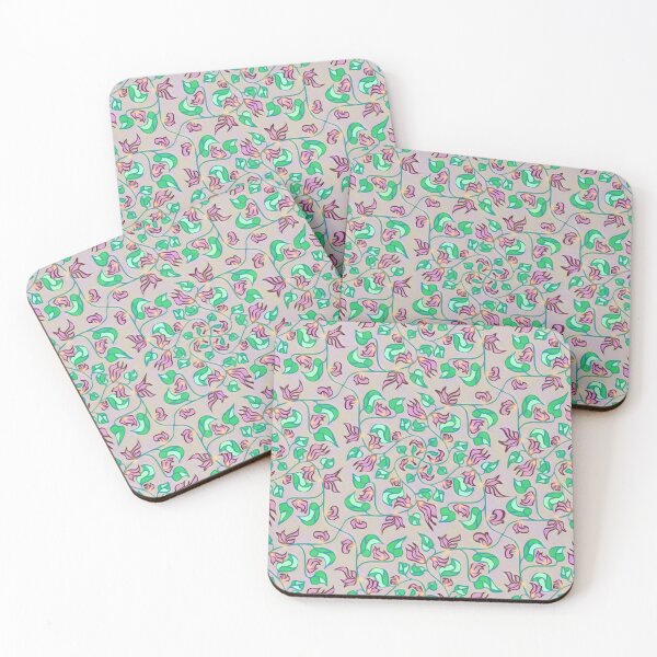 Item preview, Flowers and Leaves Simple Pattern designed and sold by JoanNinjaHen.