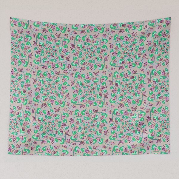 Item preview, Flowers and Leaves Simple Pattern designed and sold by JoanNinjaHen.