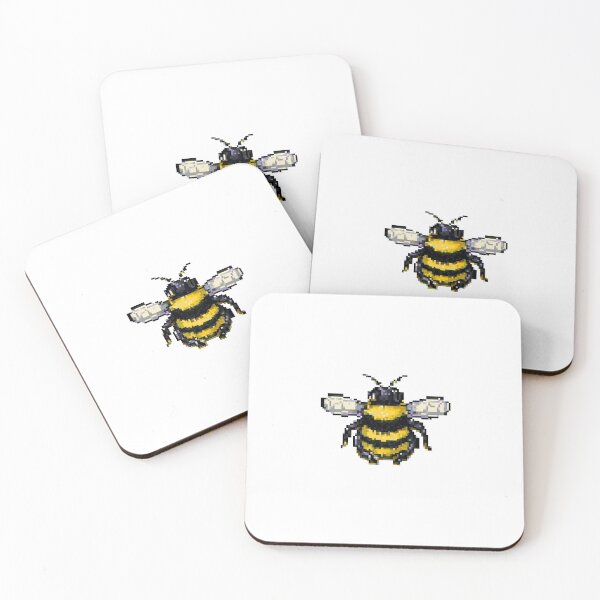 Item preview, Cute Bee Pixel Art designed and sold by TrixieePixels.